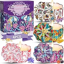 Scented Candle, 4 Scented Candles, Scented Candles, Scented Candles, Gift Box, Portable Natural Soy Candle Box, Scented Candle Gift for Mother's Day, Christmas