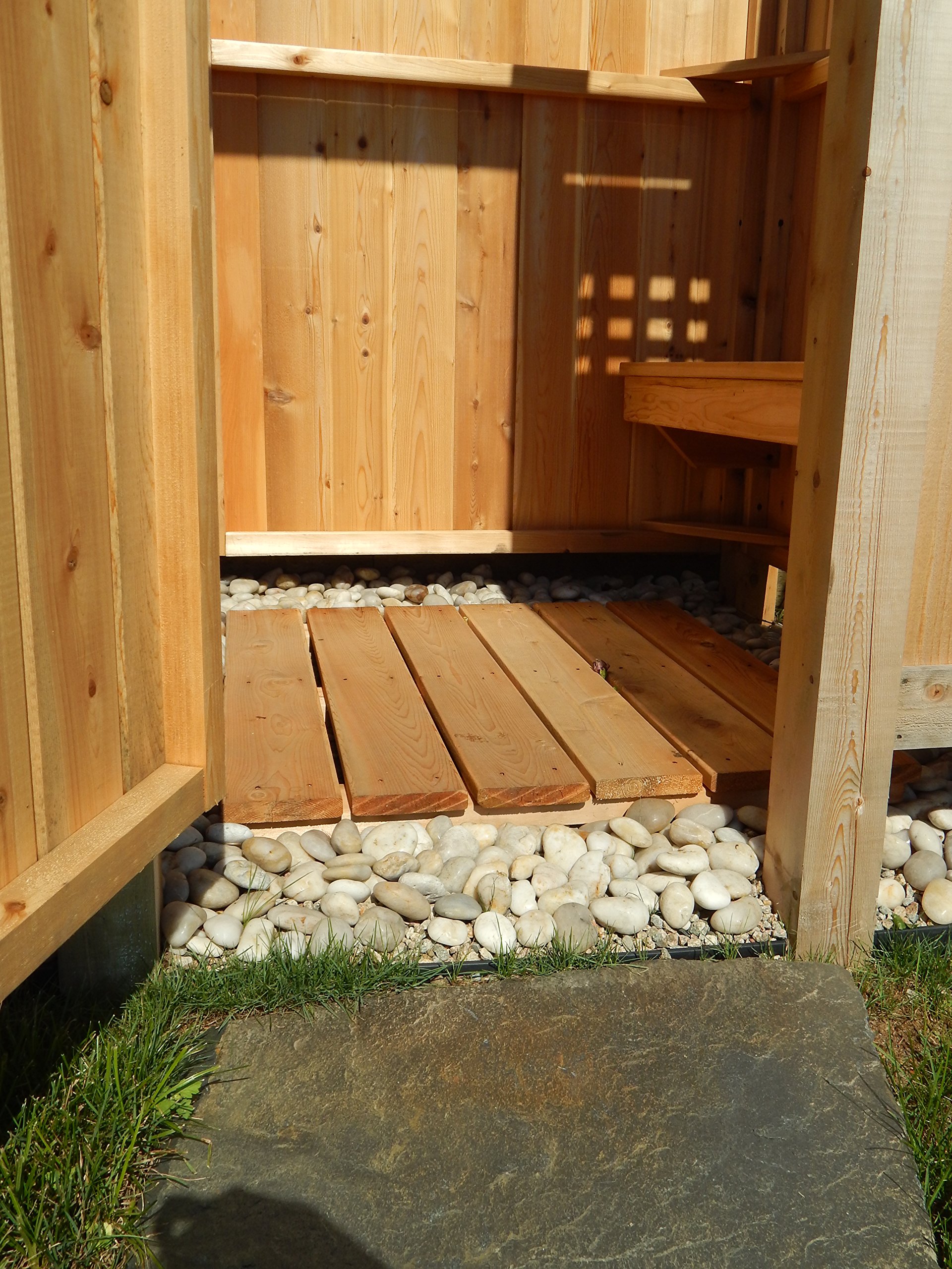 Buy Outdoor Shower Enclosure Cedar House Mount Online at desertcart INDIA