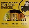 Buffalo Wild Wings Fan Fave Sauces - Parmesan Garlic, Honey BBQ, Asian Zing 3-16 oz Bottles Total
