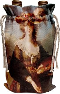 3dRose Wine Bag - Self-Portrait by Marie Louise Elisabeth Vigee-Lebrun BLN Portraits of Women Through Time Fine Art Collection