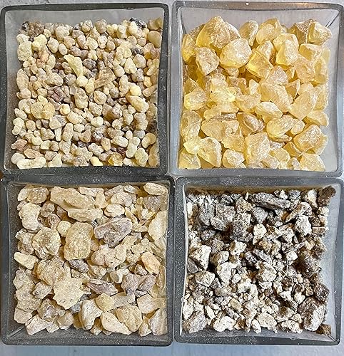 Paquete variado de muestras de incienso, 14 oz de incienso, copal, benjuí, pino, incienso de savia de árbol