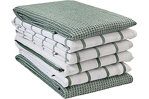LANE LINEN Kitchen Towels 6 Pack for Drying Dishes