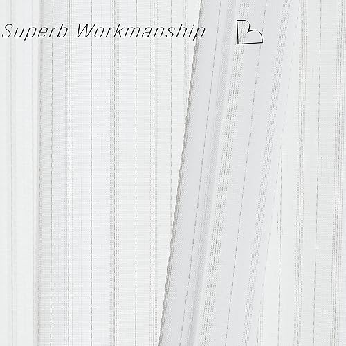 Miniatura 4 de SXZJTEX Cortinas de cocina rústicas bohemias con bolsillo para cortinero, cenefas de ventana para sala de estar y dormitorio, baño, villa, 54