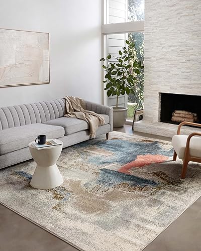 Miniatura 6 de Loloi II Spirit Collection SPI-04 - Alfombra de área índigomarfil de 7'-10" x 10'