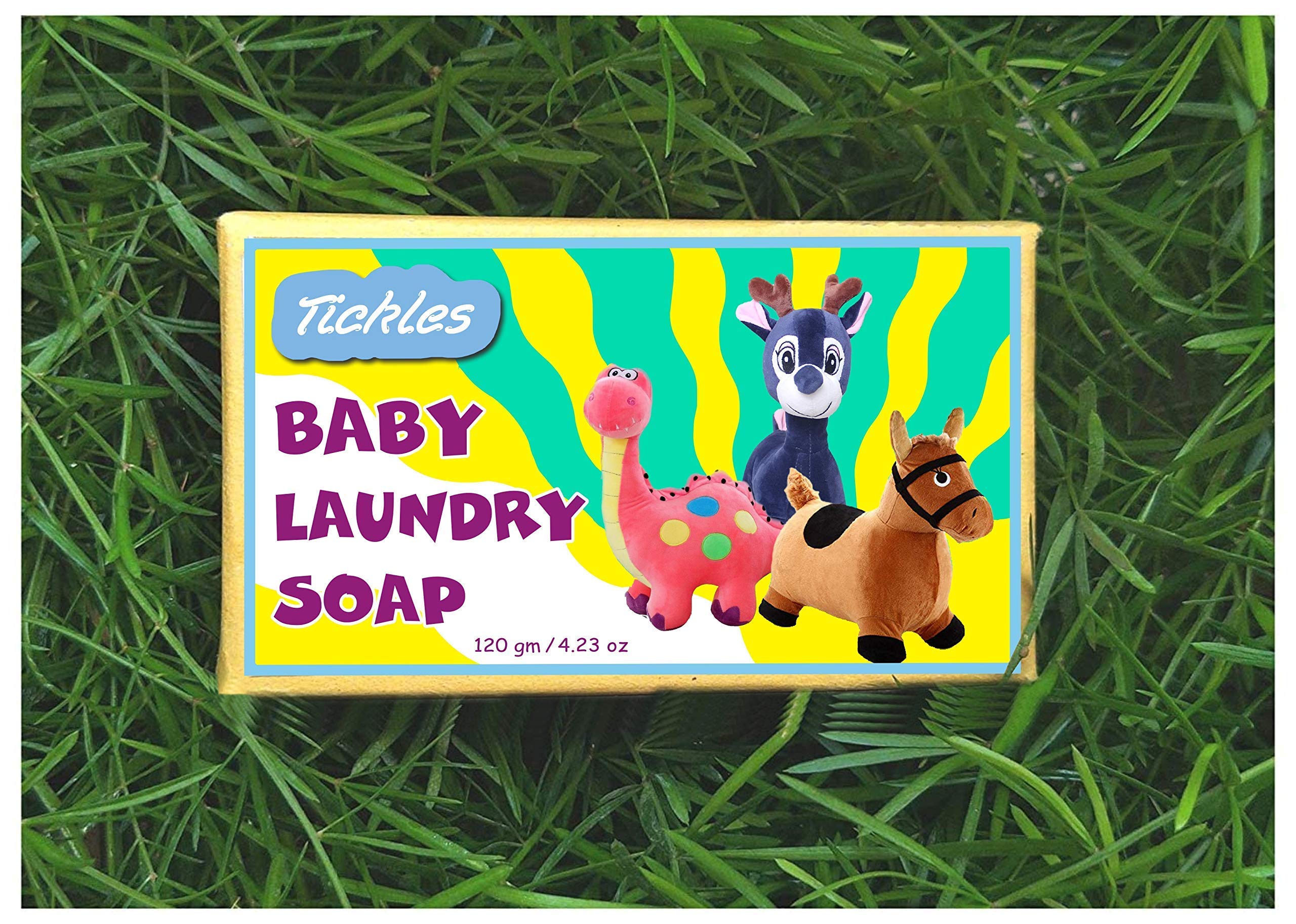 Tickles (Pack of 3x2) Handmade Organic Washing Soap For Baby Clothes, Accessories Mainly for Sensitive Skin 100% Chemical Free Natural Laundry Soap Citronella Lavender & Unscented (720 gms) - Image 7 thumbnail