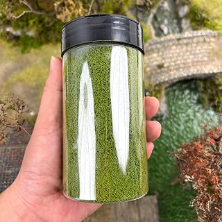 Model Terrain Sponge Grass Powder - 300ml/125g 12 Colors with Shaker Bottle for Diorama, Railway & Car Miniature Scene Building (HP02)