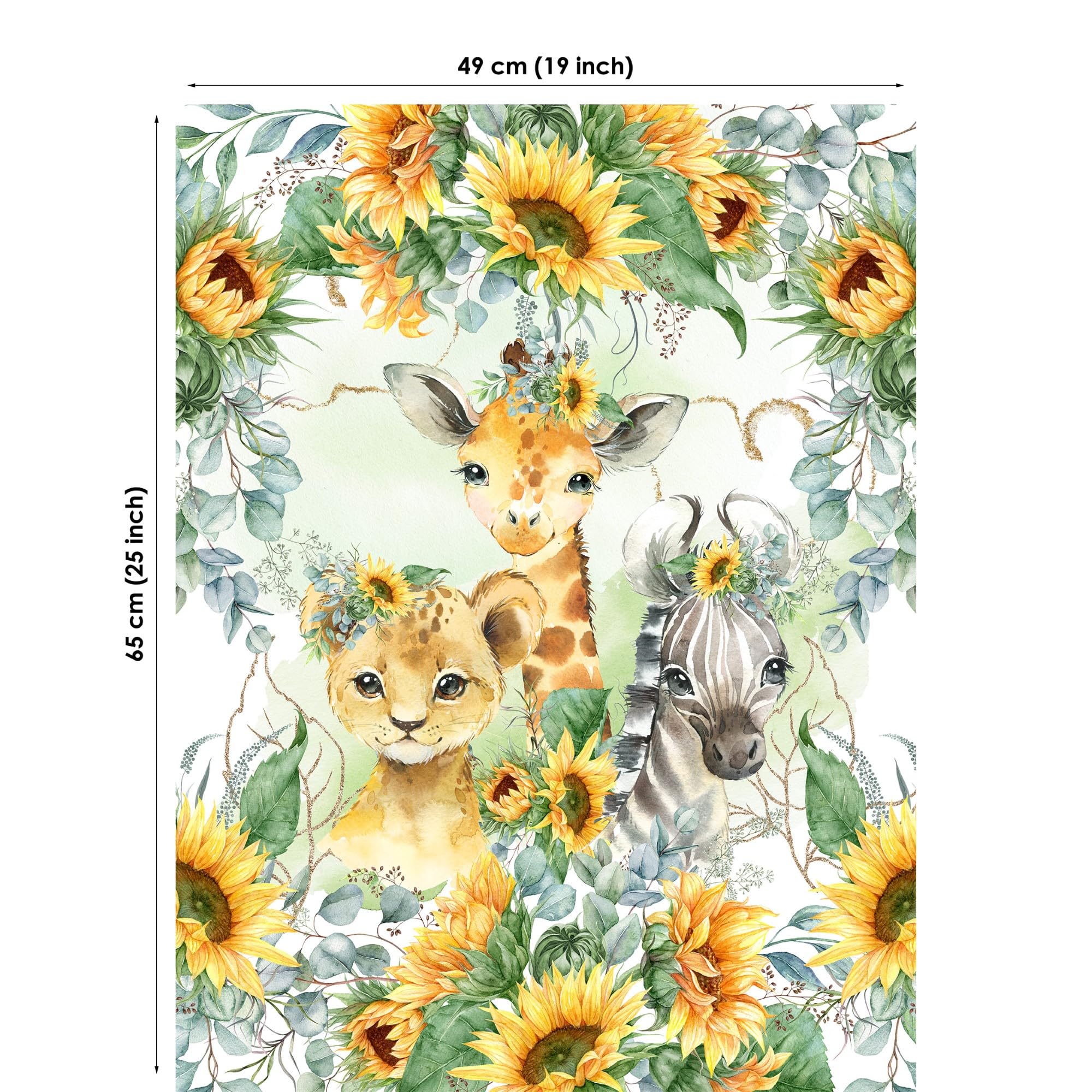Amazon.com: UNIQUE Sunflowers Safari Cotton Twill Quilt