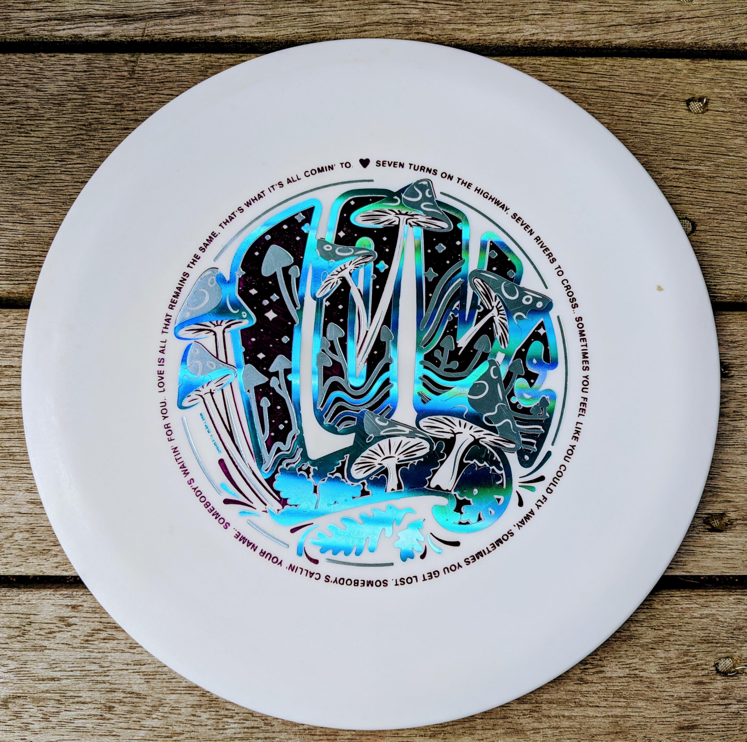 Funn & Frolic x Gateway 7 Turns Element 183gm Disc Golf Mid-Range Disc/Allman Brothers Inspired
