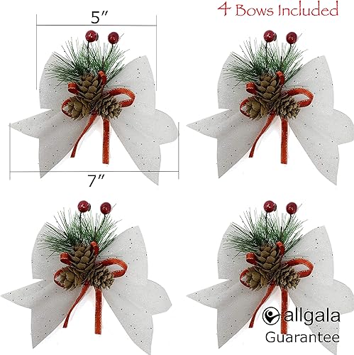 Miniatura 2 de Allgala - Arcos decorativos para árbol de Navidad, guirnaldas, decoraciones para la cima del árbol de Navidad