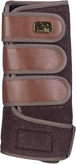 HKM Memory Foam - Polainas de espuma (talla XL), color marrón oscuro