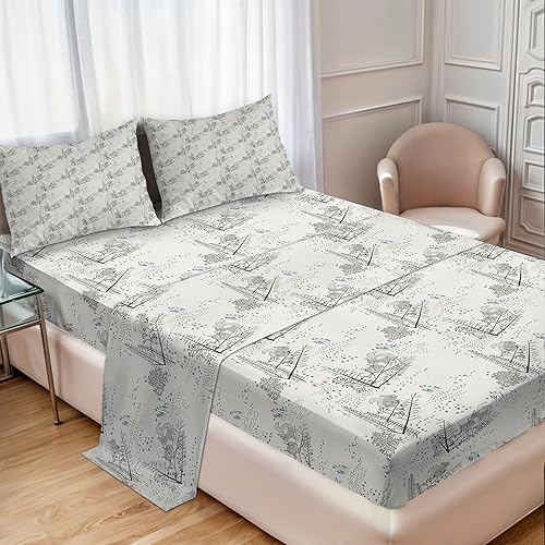 Vista 222 de Lunarable Sábana encimera de mapa del mundo, collage antiguo de mapas del Atlas antiguos, estampado vintage del grupo de civilización, suave y Beige