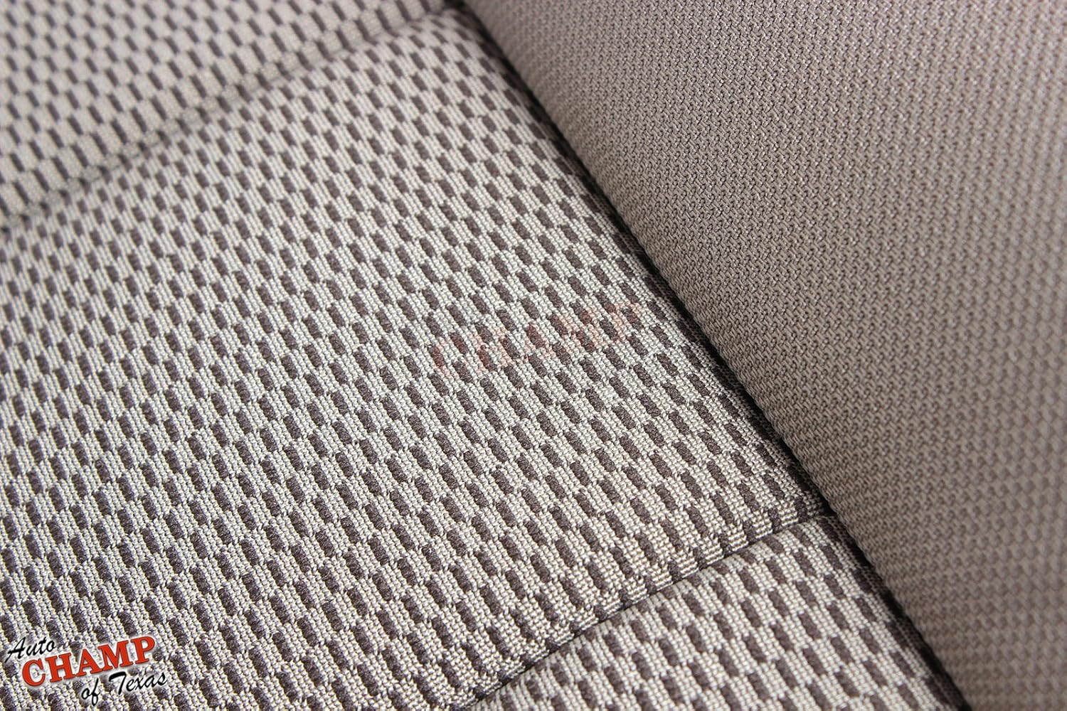 Driver-Side Bottom Cloth Seat Cover Compatible with 2003-2007 Ford Super Duty F-250, F-350 XLT X-Cab, Quad-Cab - Medium Pebble Tan