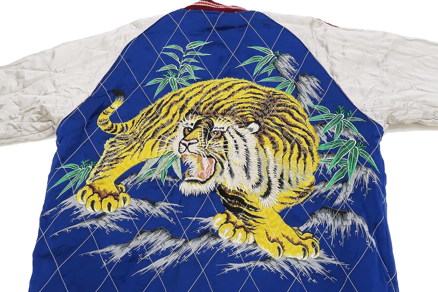 Amazon | (テーラー東洋) 港商 スカジャン TT15198 日本地図 x 虎 港商