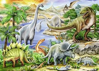 Ravensburger Prehistoric Life 60 Piece Jigsaw Puzzle for Kids – Every Piece is Unique, Pieces Fit Together Perfectly