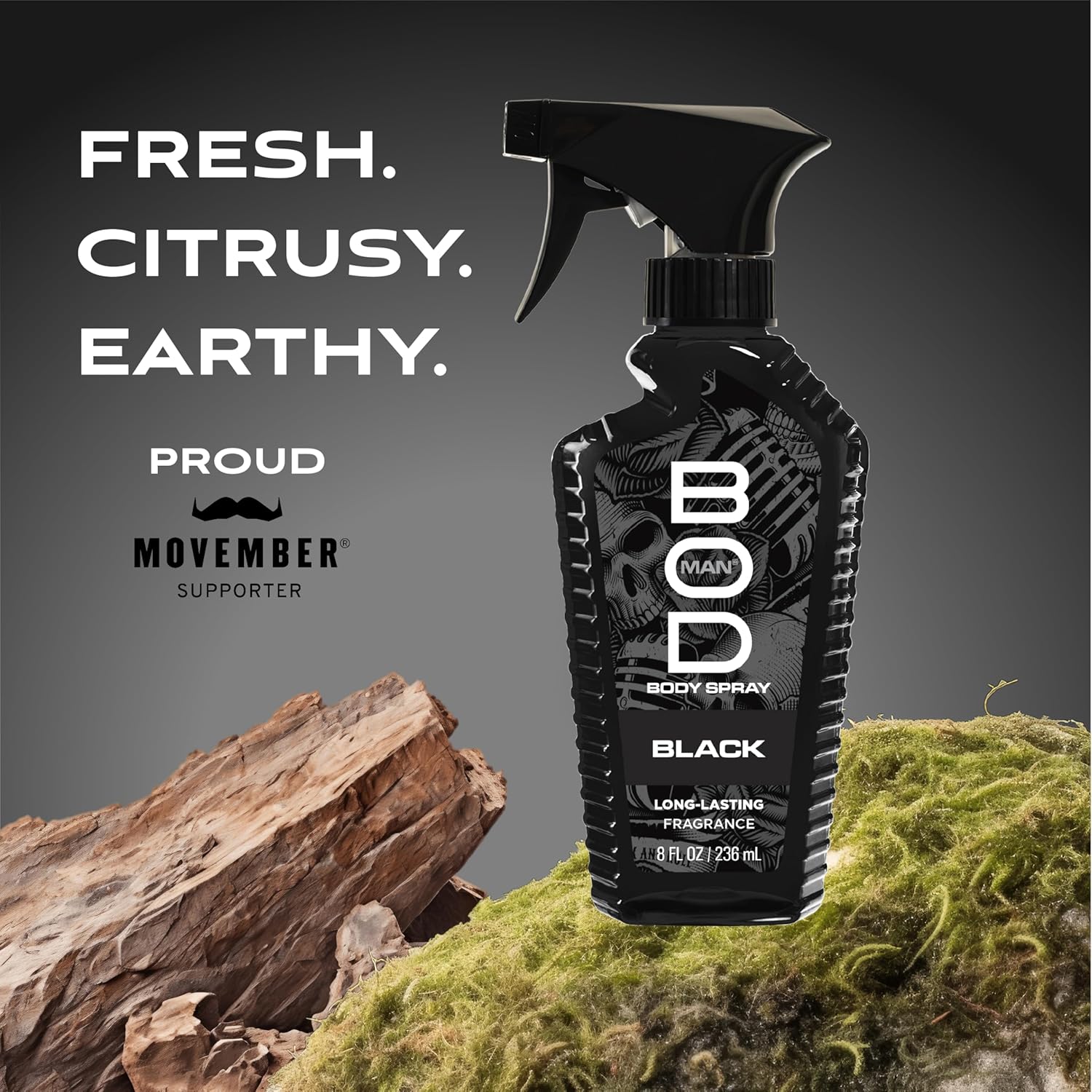 BOD man Fragrance Body Spray, Black, 8 fl oz (Pack of 2) - Image 3