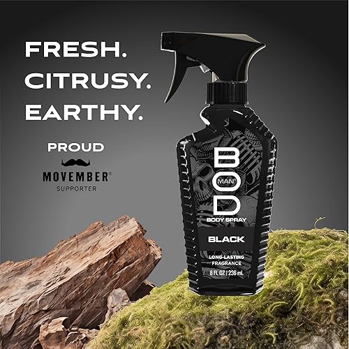 Miniatura 3 de BOD man Fragancia corporal en aerosol, negro, 8 onzas líquidas (paquete de 2)