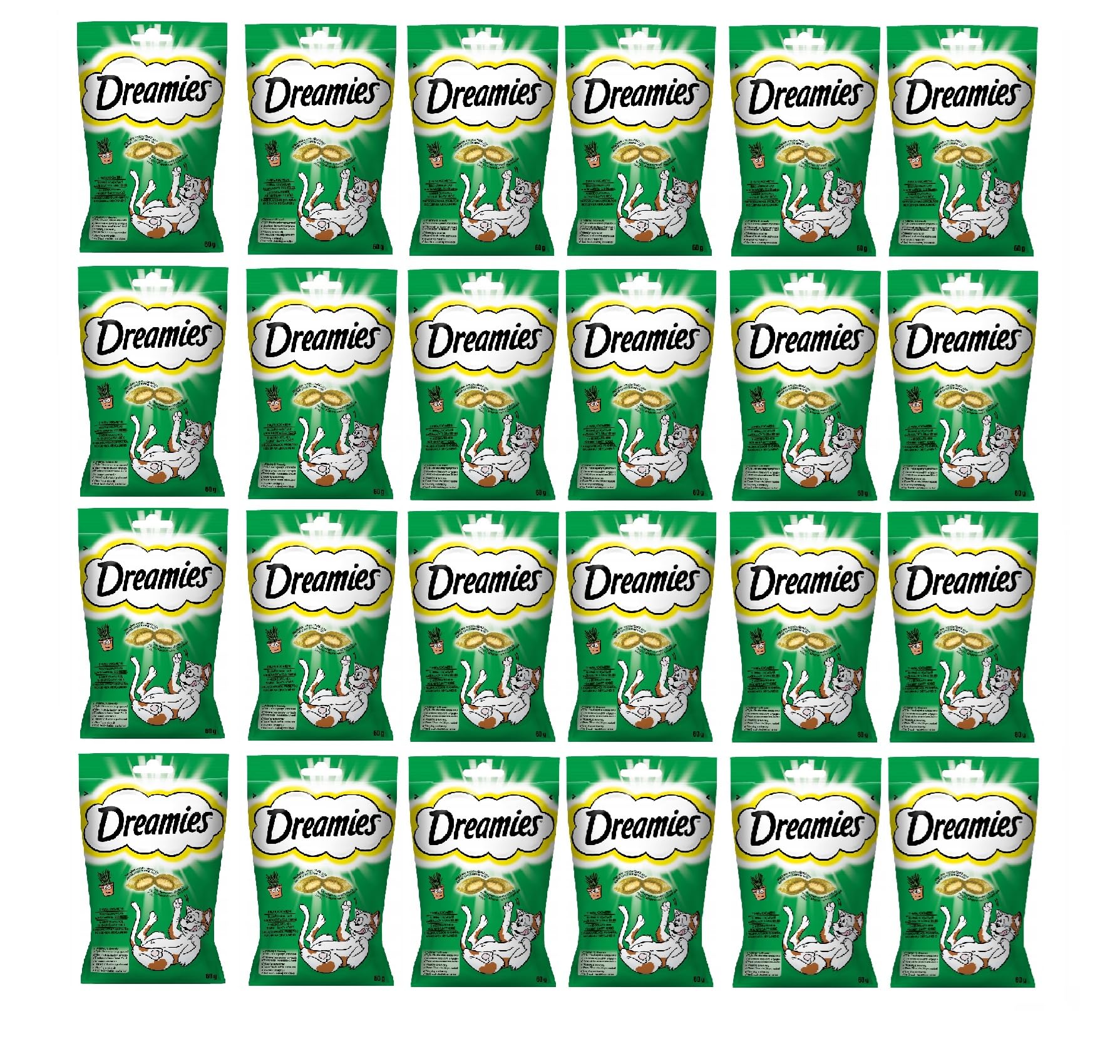 Dreamies Snack per gatti Catnip con erba gatta sapore 24 x 60 g