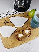 Vista 4 de Filtro de café de cono reutilizable de tela (tamaño #2), fabricado en Canadá de cáñamo y algodón orgánico, cero residuos, ecológico, filtro natural
