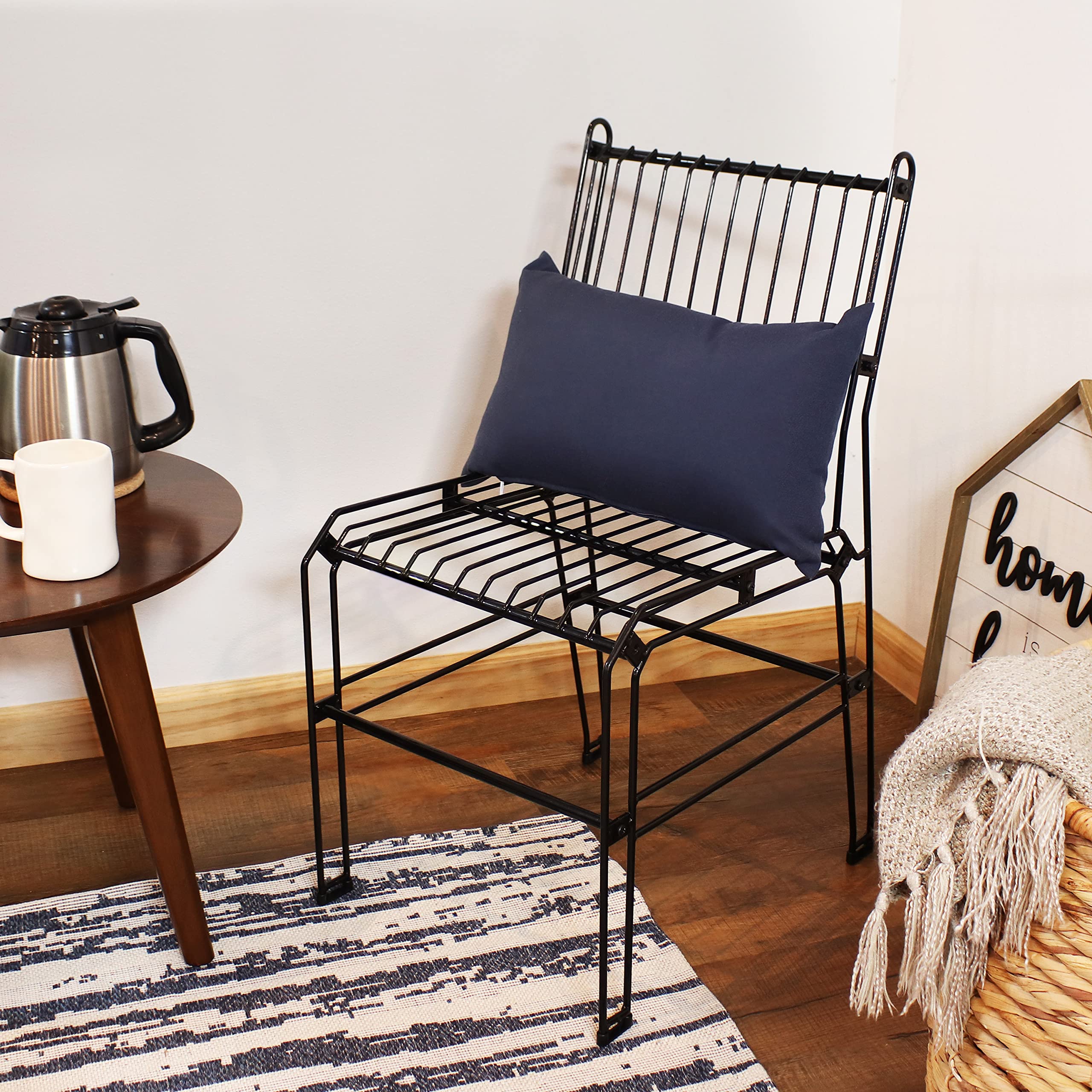 Amazon.com: Sunnydaze Modern Indoor/Outdoor Steel Wire Armless