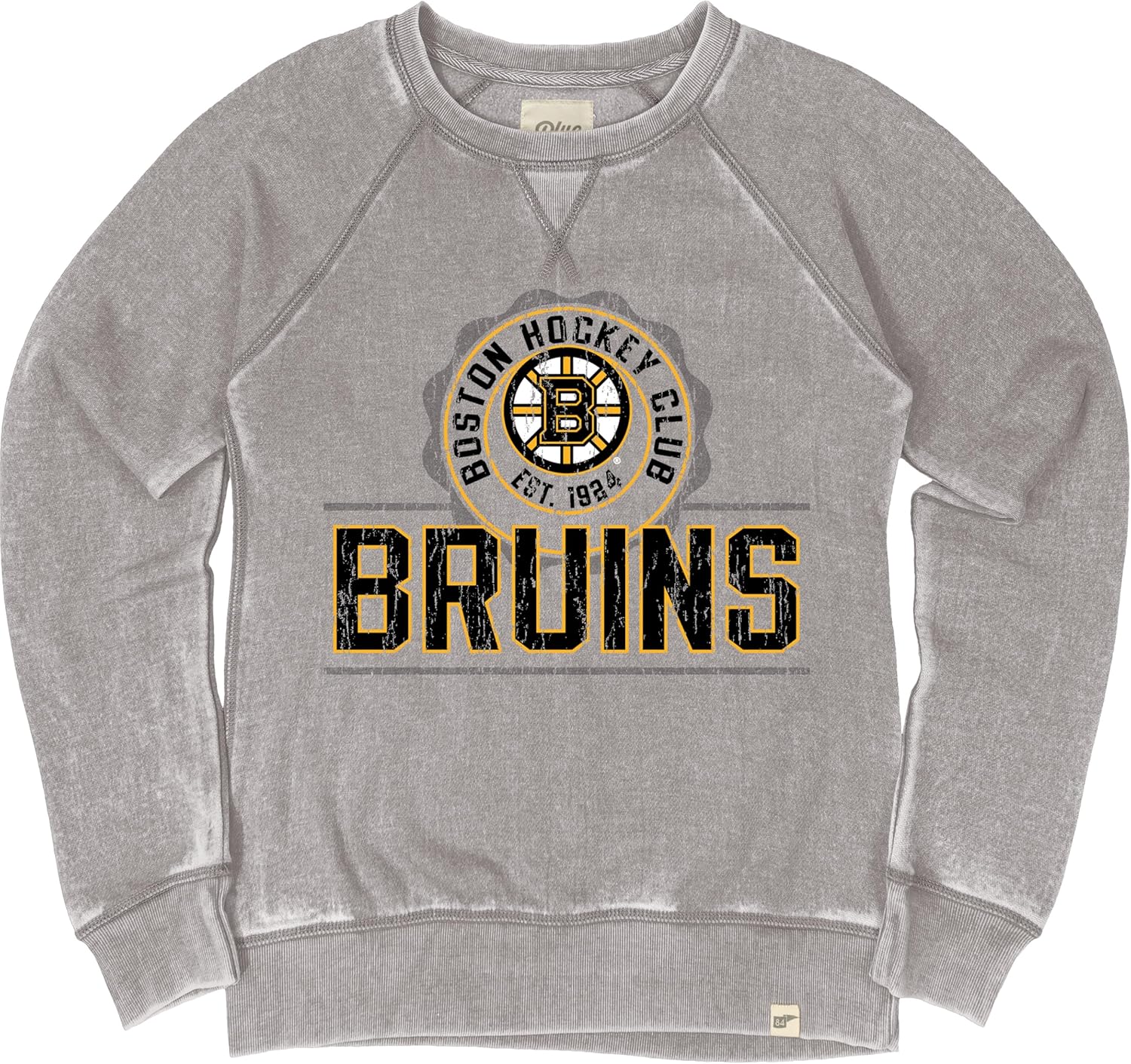 Blue 84 NHL womens Nhl Officially Licensed Women's Crewneck Sweatshirt Burnout Light Gray - Image 2