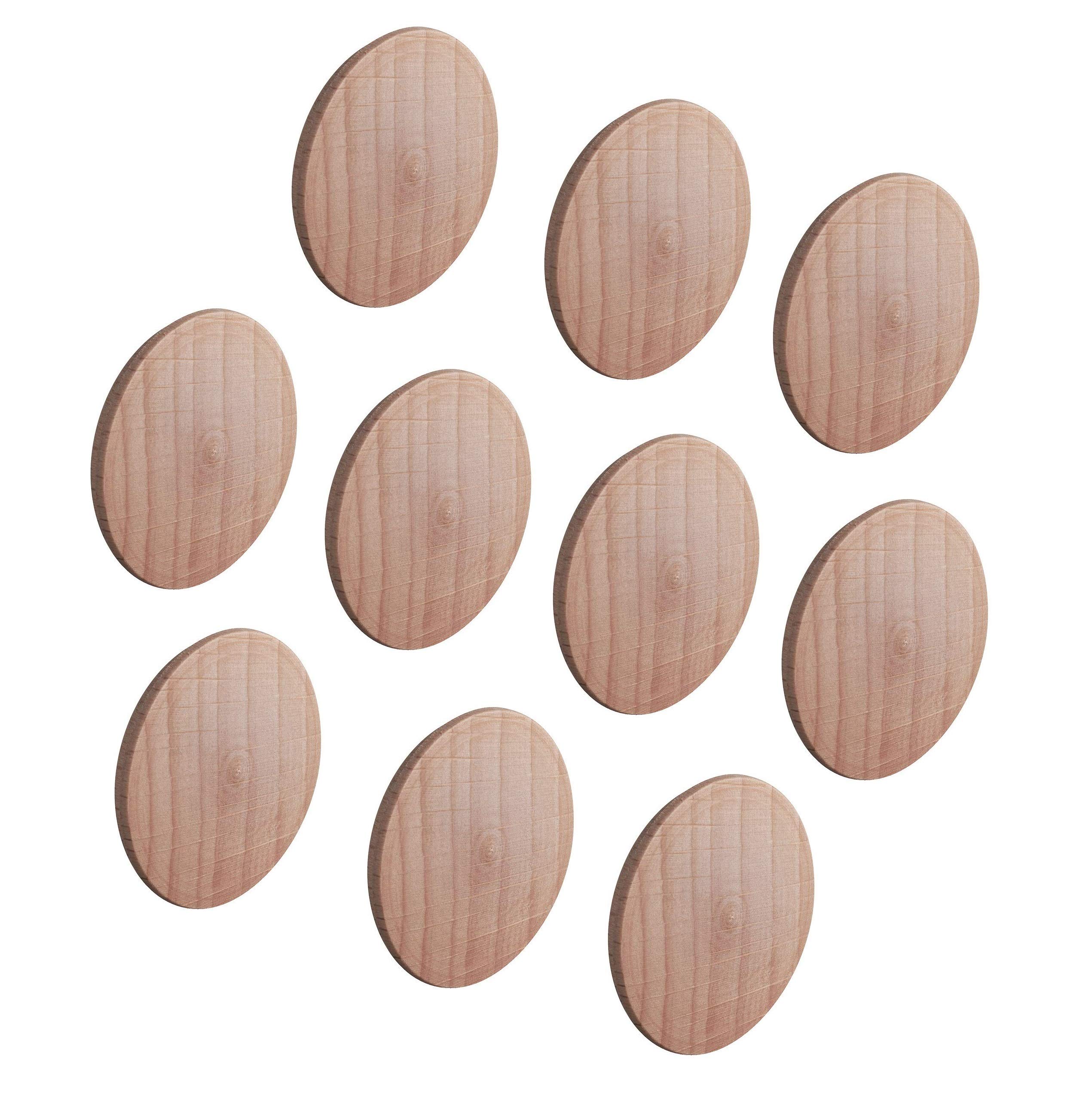 Yinpecly Tappi Copriforo In Legno Di Quercia, 25 Pezzi Da 18 Mm, Per Mobili, Falegnameria E Fai Da Te, Decorativi E Facili Da Installare