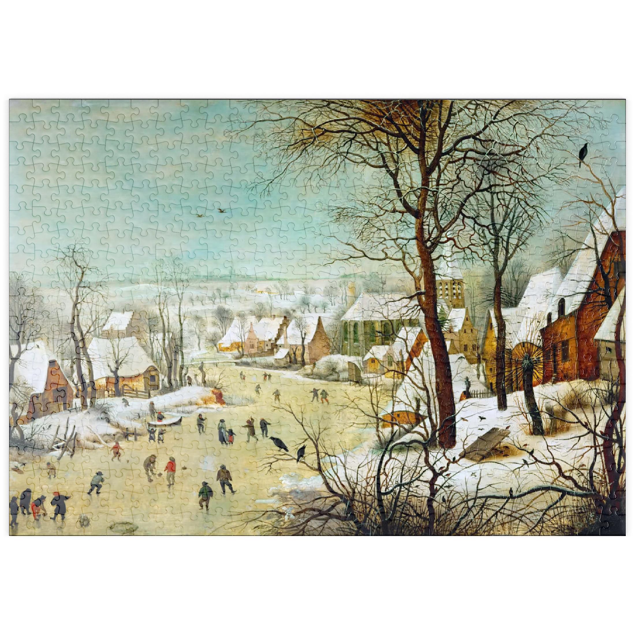 Winter Landscape With Skaters And A Bird Trap, 1565, By Pieter Bruegel The Elder - Premium 500 pieces Puzzle - MyPuzzle special collection from pyornis