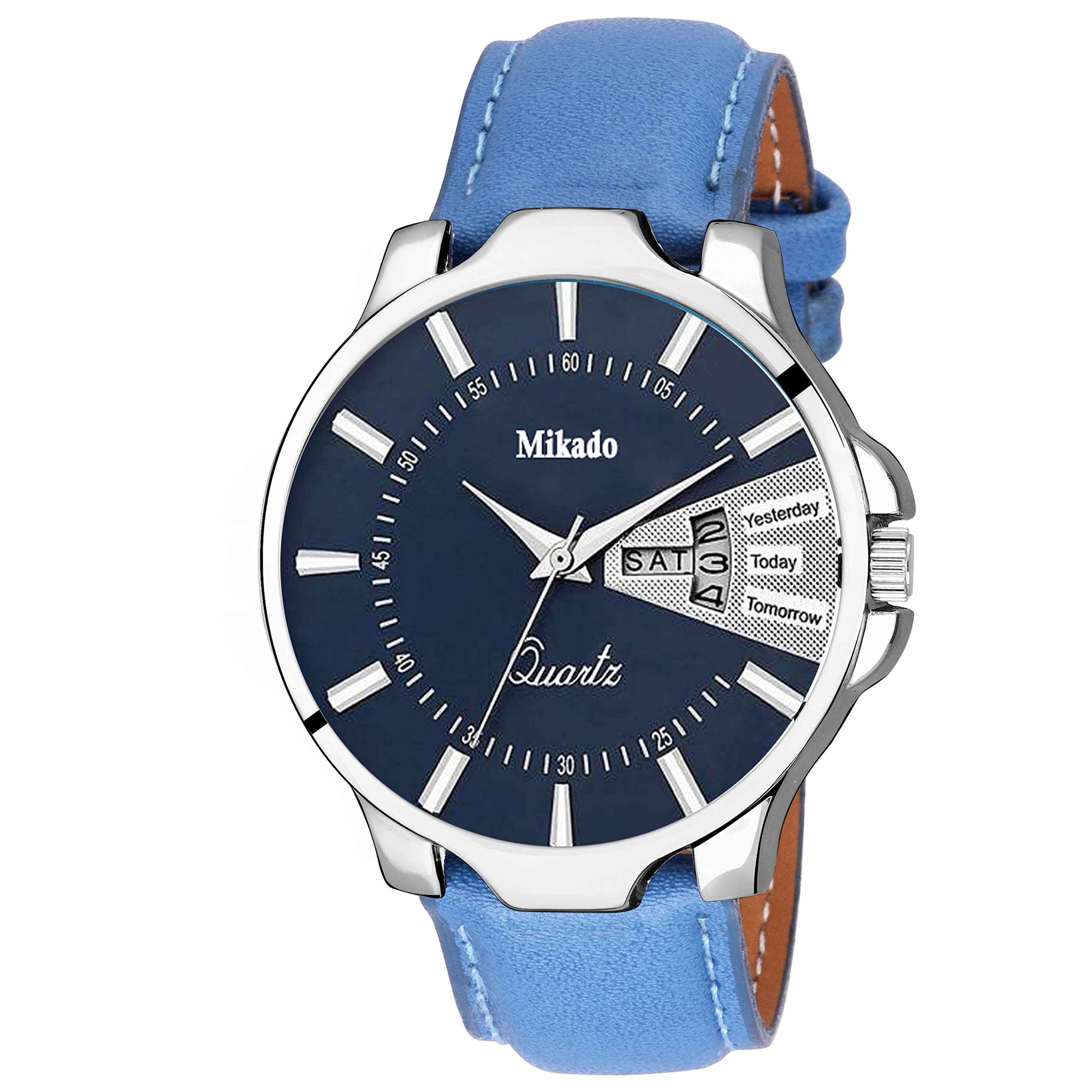Mikado Mens Blue Day and Date Display Analog Watch for Mens Watch - for Men (B07BP8YV62) Amazon Price History, Amazon Price Tracker