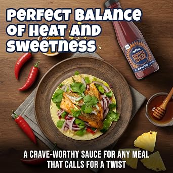 Ortega Chipotle Pineapple Taco Sauce, Sweet and Spicy Sauce and Marinade, 8 Ounce (Pack of 4)