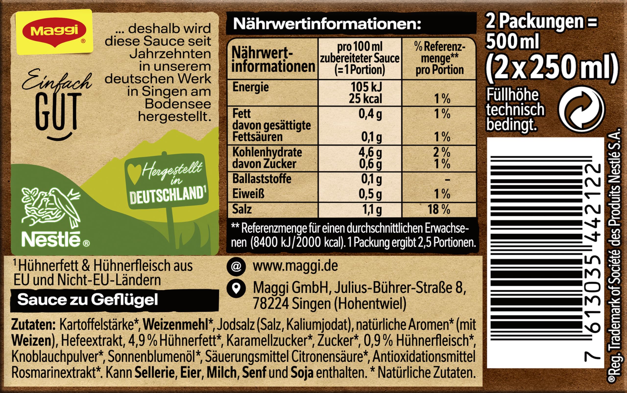 Maggi Sauce zu Geflügel (2er Pack)