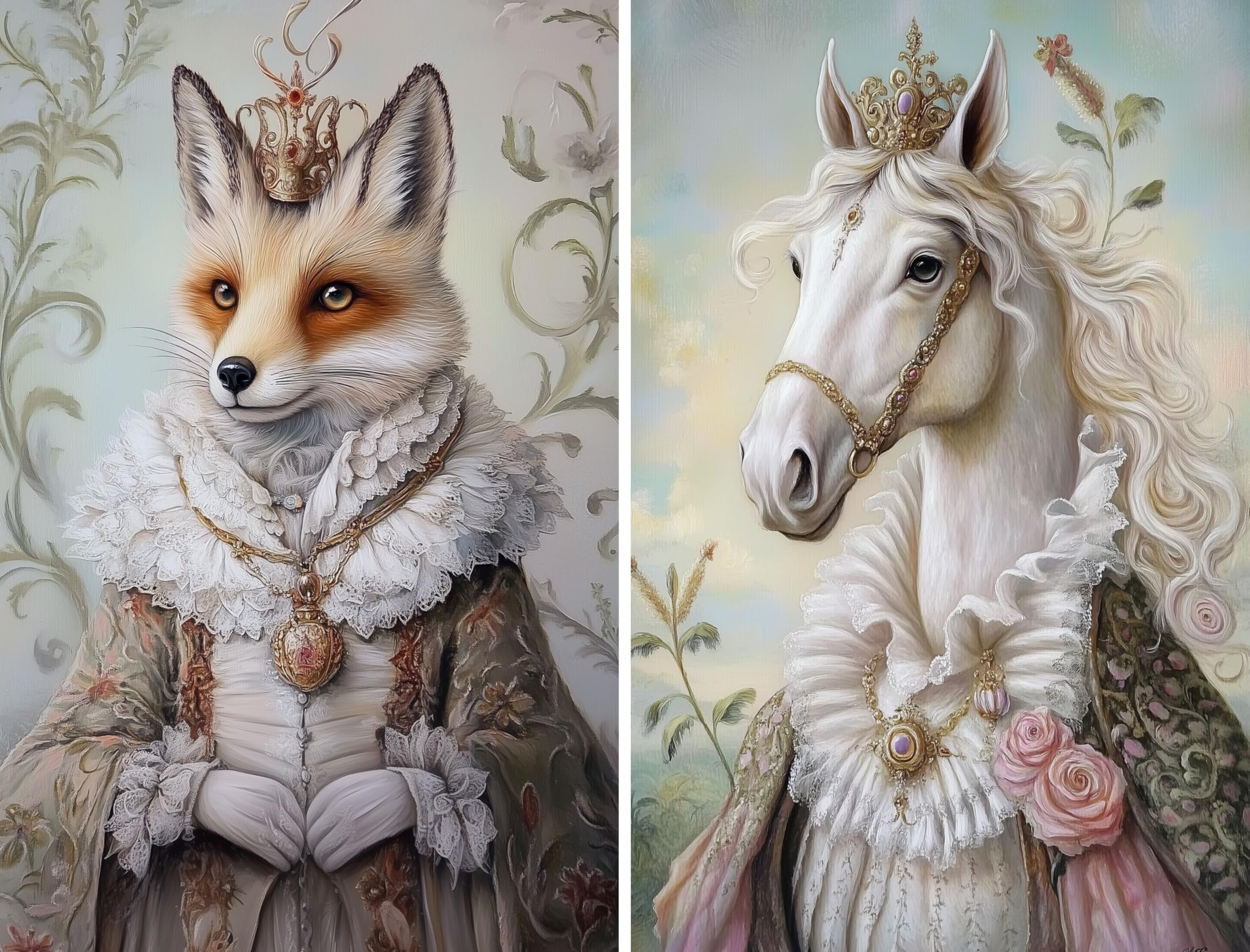 Regal Animals Reispapier, 20,3 x 26,7 cm (A4), 6 Stück, 6 einzigartige Designs, vielseitige Decoupage-Designs für Kunstprojekte und Bastelarbeiten CRAFT KREATIVELY