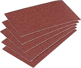 wolfcraft 2960000 Easy fix Sanding Sheets, Grain 60, Brown, Set of 5 Pieces