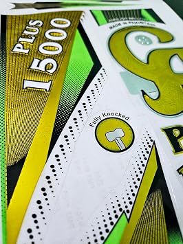 AYN Cricket Bat Sticker 3D Embossed English Willow Fiber Tape Sports Accessories Protection, CA 15k Gold
