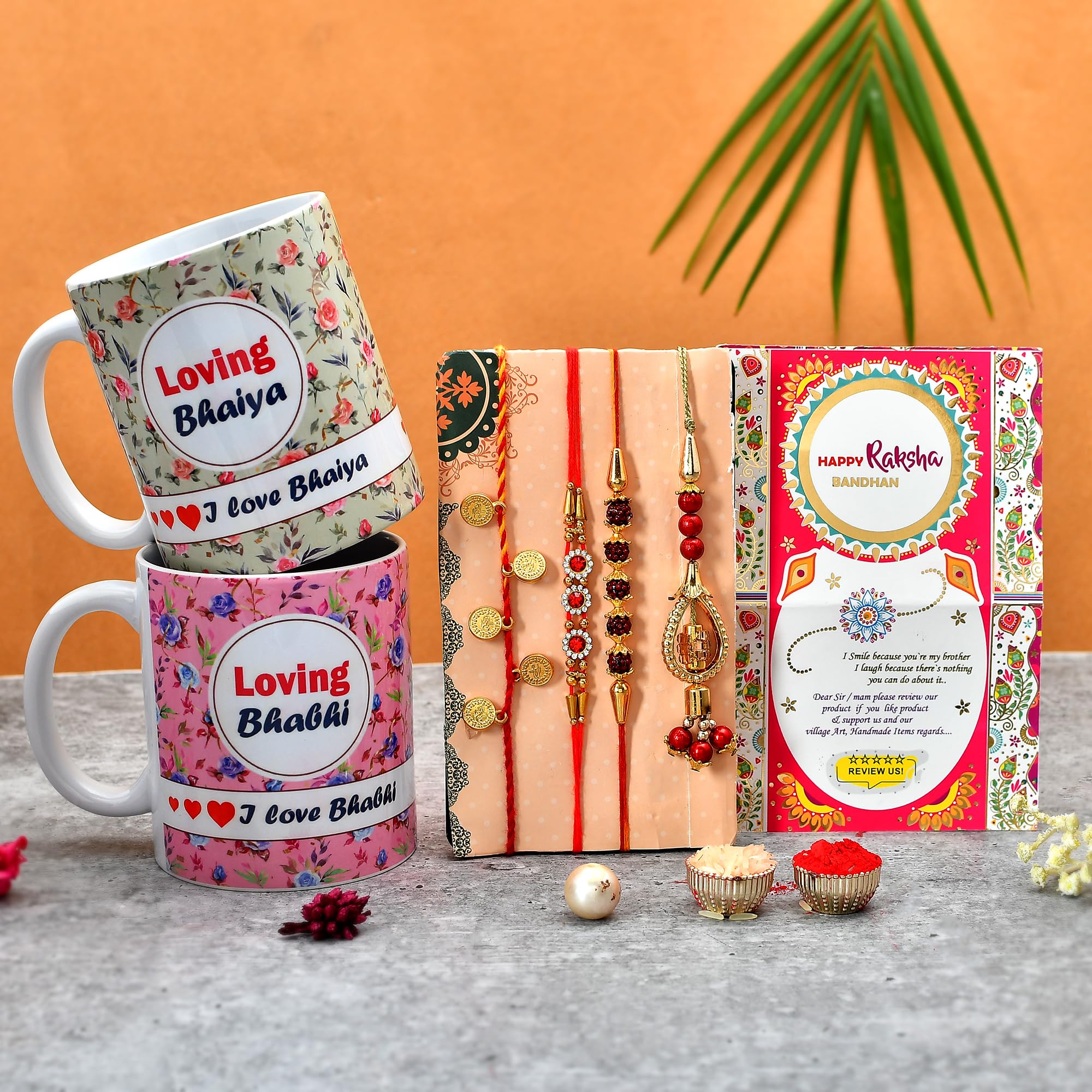 Bhaiya Bhabhi Rakhi Gift Set - Best Rakhi Combo -11