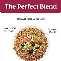 Vista 4 de SEEDS OF CHANGE Arroz integral y silvestre orgánico certificado con tomate y ajo asado, alimentos orgánicos, bolsa de 8.5 onzas