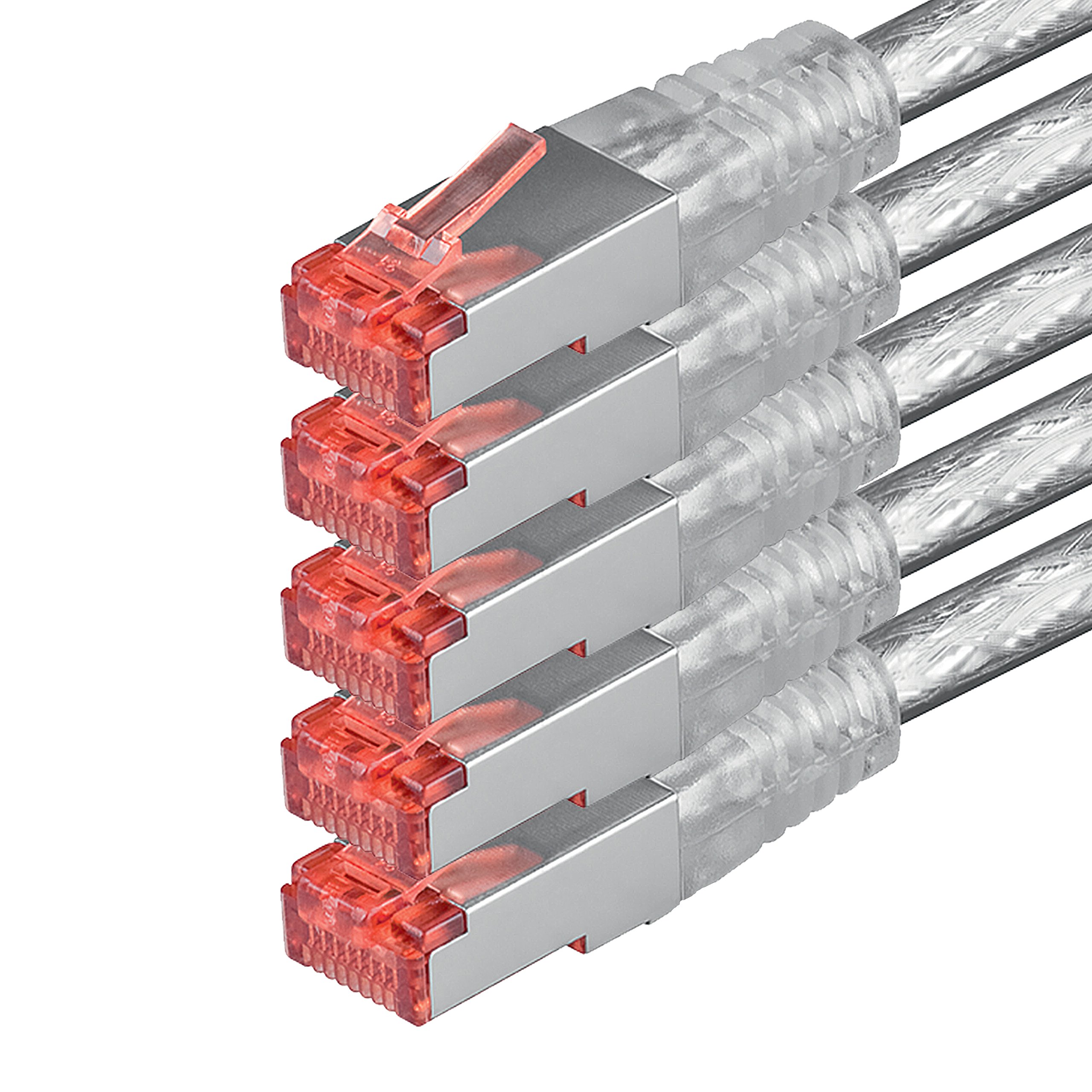 1aTTack - Cable de red SFTP PIMF con 2 conectores RJ45 de doble apantallamiento CAT 6 amarillo 30m — view 96