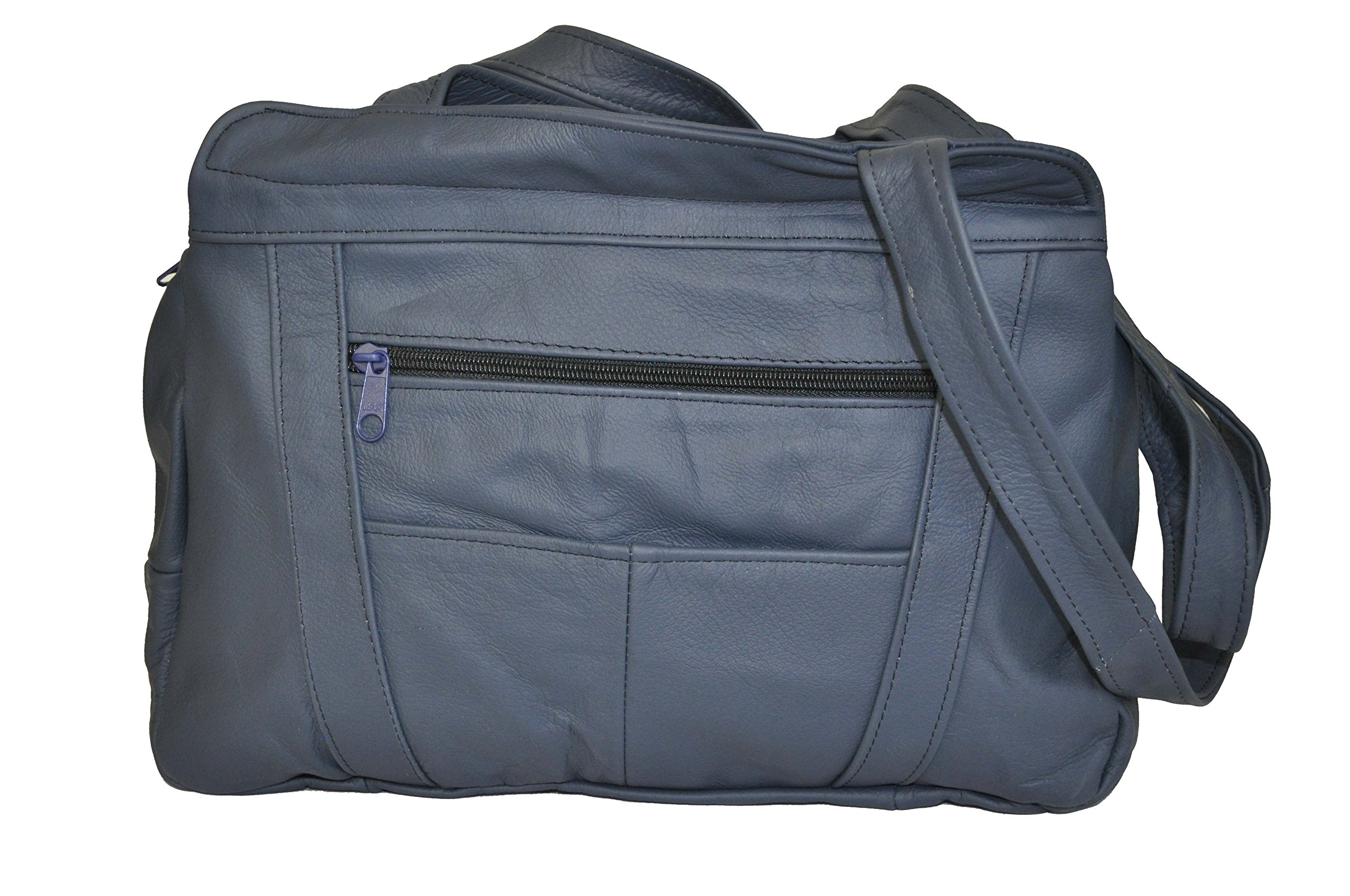 Leather Mexican Shoulder Bags (blue)