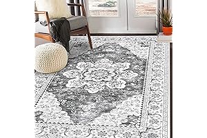 Ileading Bohemian Vintage Area Rug 8x5ft for Living Room