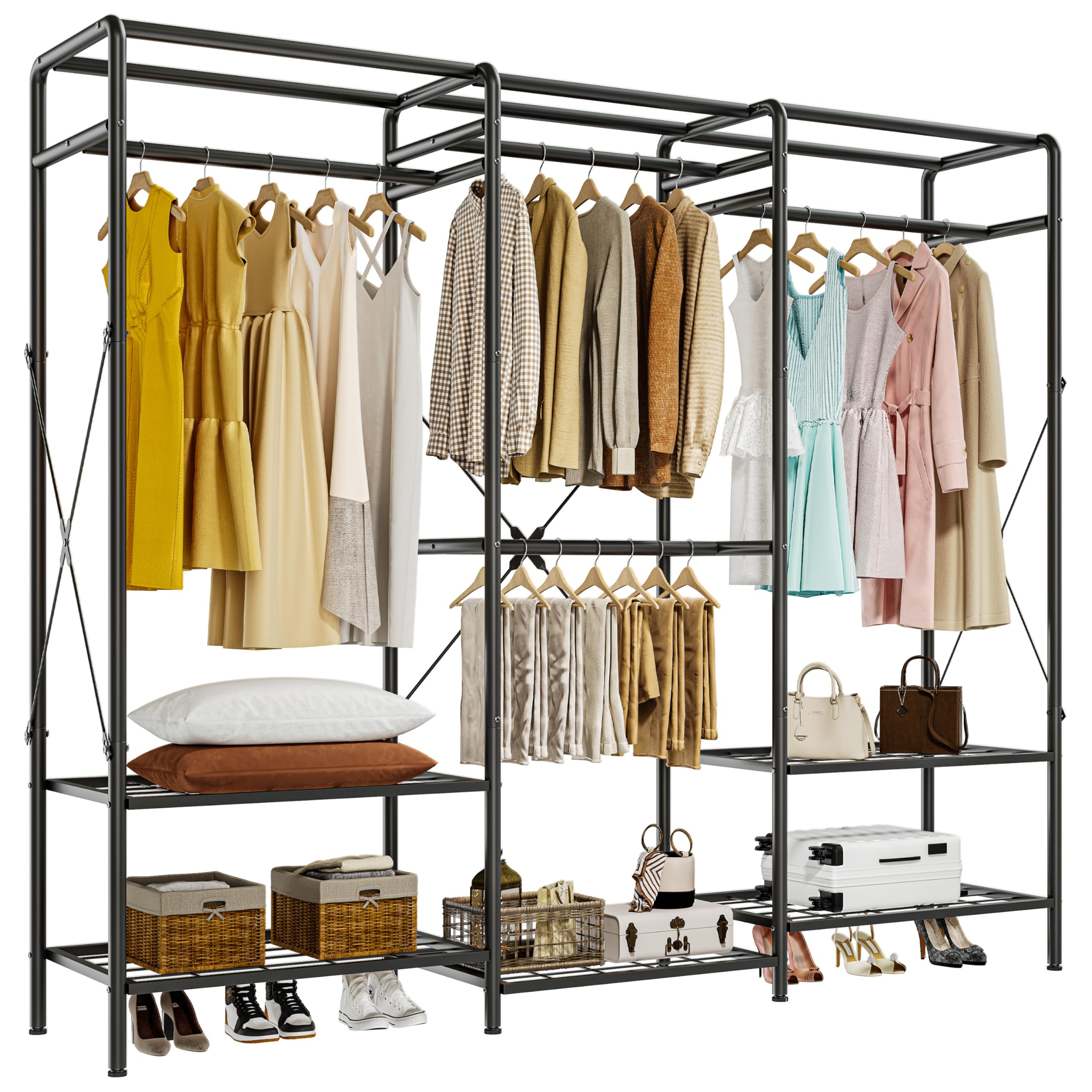 Amazon.com: JOISCOPE Wire Garment Rack, Max Load 900 LBS Heavy