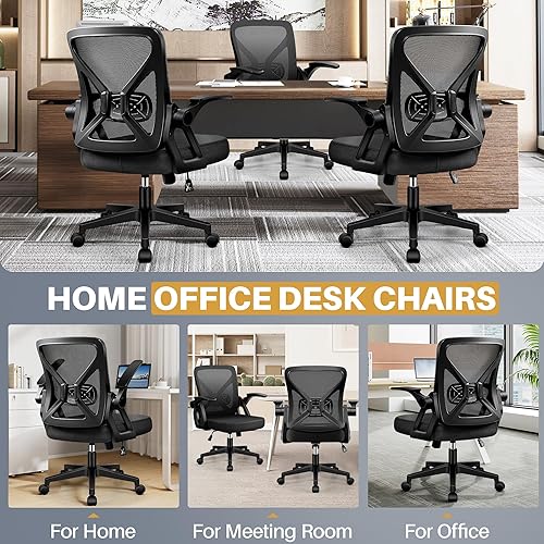 Vista 4 de FelixKing Office Chair - Ergonomic Desk Chair Breathable Mesh Task with Wheels and Lumbar Support Home Desk Office Chairs with Flip up Armrest