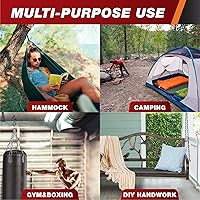 Vista 7 de Ganchos de Tornillo de Ojo Negros Resistentes de 6 Pulgadas, 700 LBS de Resistencia a la Rotura, 4 PCS Pernos de Ojo Autorroscantes, Ganchos de Ojo