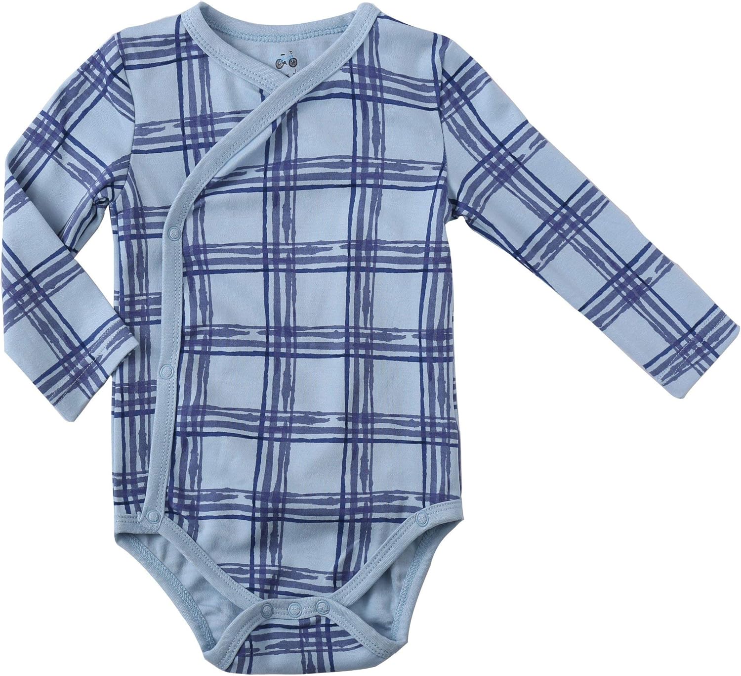 Asher and Olivia Baby Boy's 2-Pack Long-Sleeve Kimono Bodysuit Set - Image 3