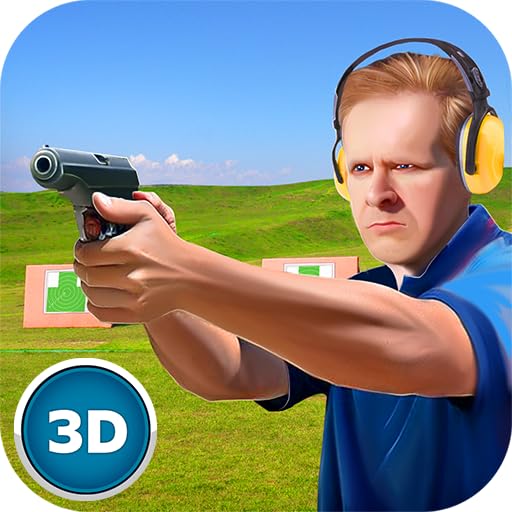 Pistol Target Aiming Bottle Skeet Shoot: Gunner Expertise Contest Game
