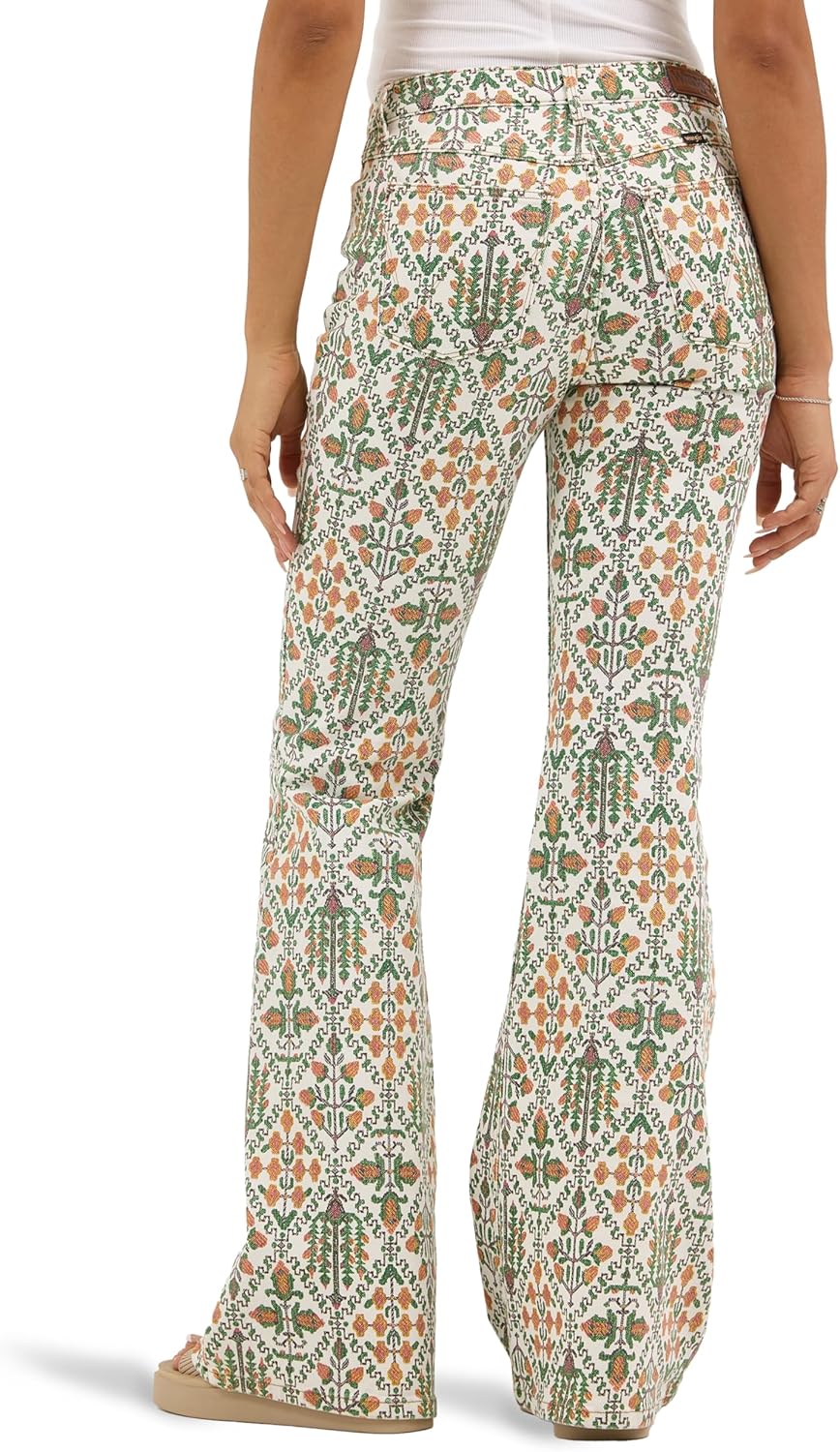 Wrangler Womens Women’s High Waisted Fierce Flare Jean