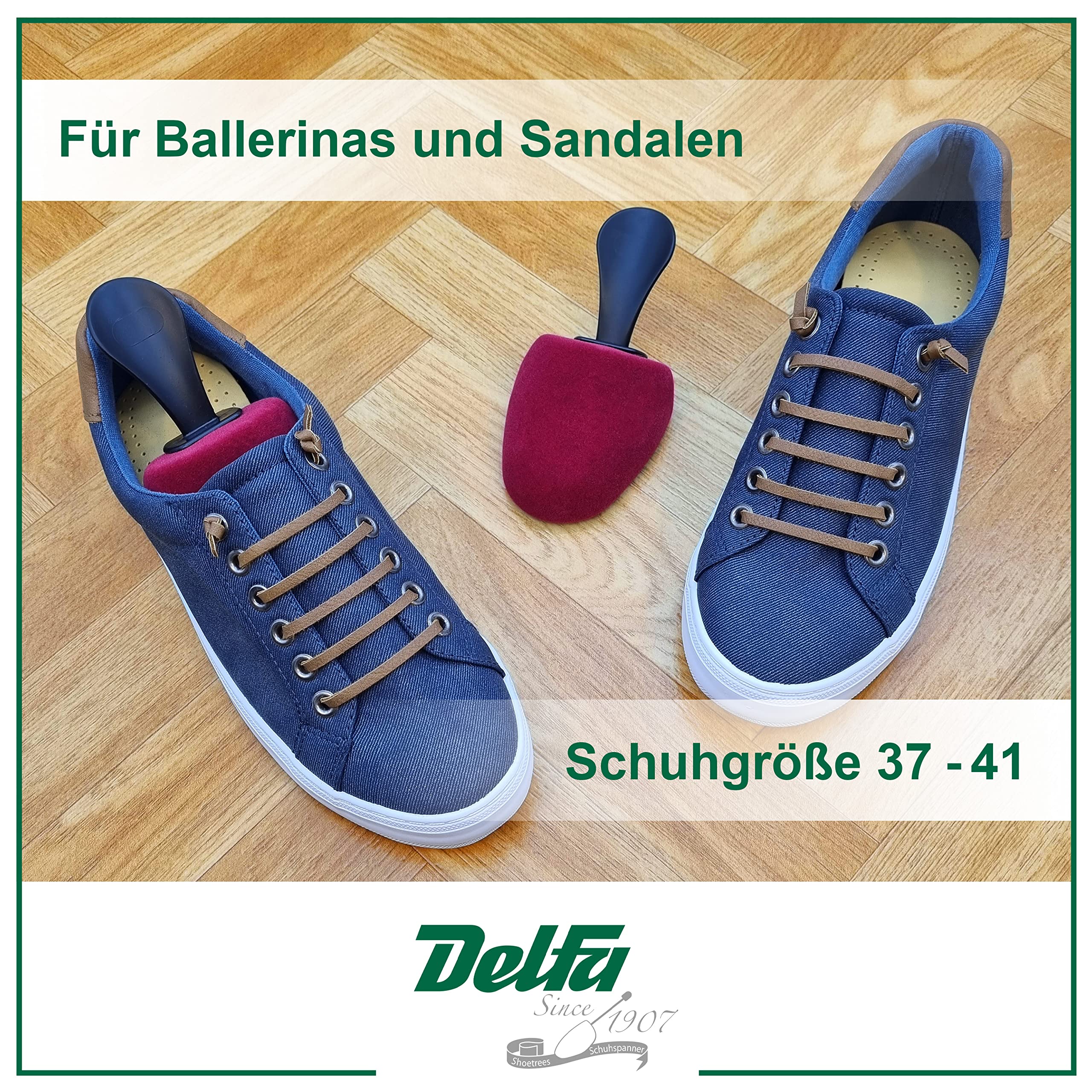 DELFA Samty - Horma para zapatos de ballet y sandalias, espuma moldeadora de zapatos, para mujer, talla 35-38, fucsia, Einheitsgröße