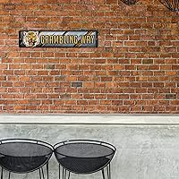 Vista 2 de NCAA Rico Industries Placa de calle de plástico Placa de calle de plástico de 4" x 16