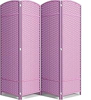 Vista 15 de Sorbus Divisor de habitación de 4 paneles de 6 pies de alto, pantalla de privacidad, paneles dobles extra anchos con bisagras, diseño de malla Beige