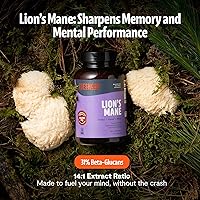 Vista 2 de FreshCap Mushrooms Cápsulas de suplemento de melena de león 14,000 mg - Extracto de alta potencia de melena de león, suplemento de hongos orgánicos