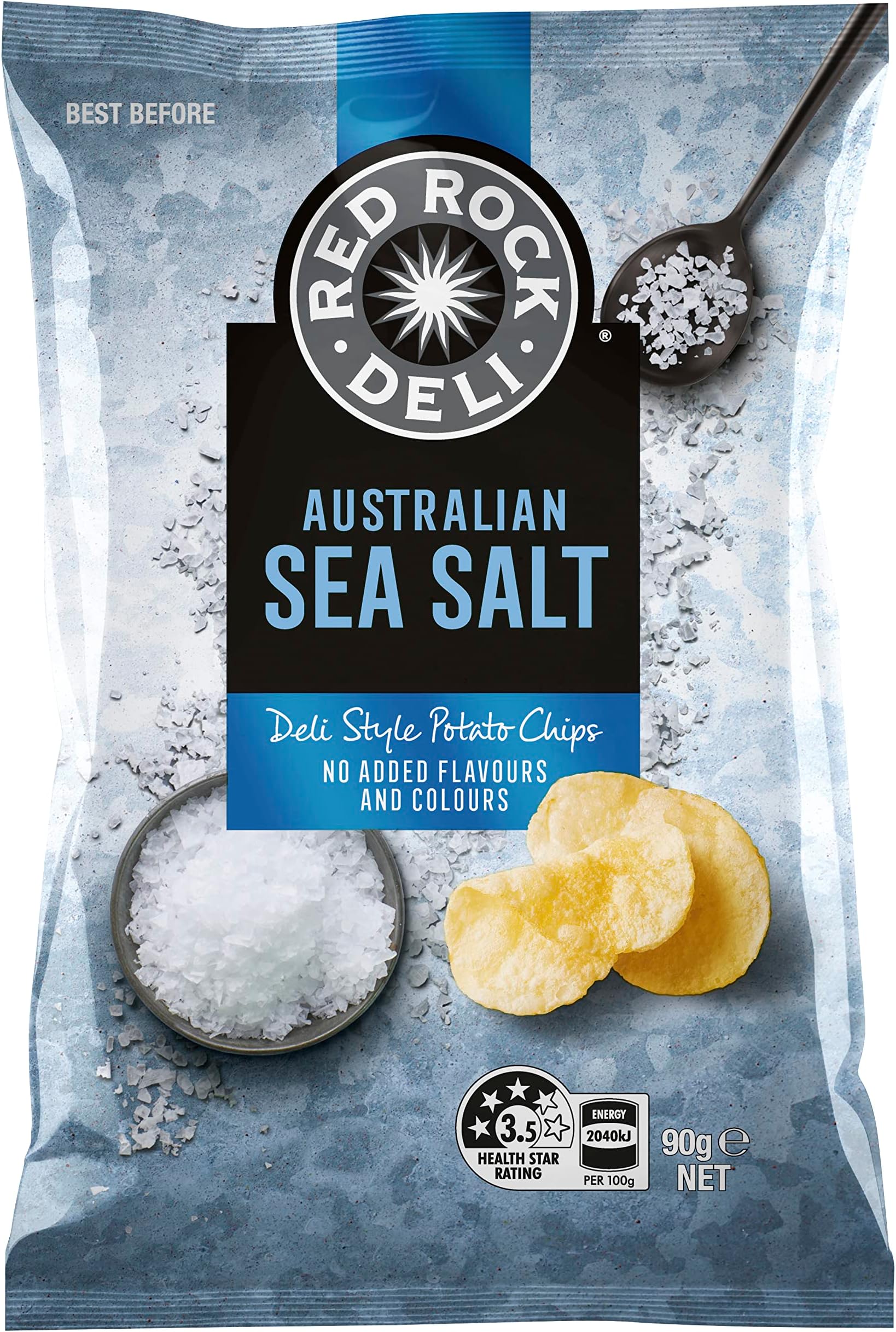 Red Rock Chip Sea Salt 90g x 10