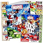 Bendon Avengers Coloring Book Set with Avengers Stickers, Coloring Pages, Reward Sticker Set, and Superhero Door Hanger (Avengers Classic)