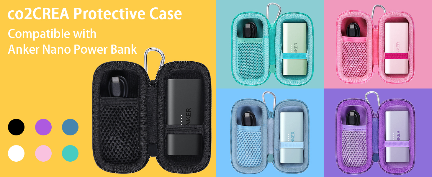 Custodia Protettiva Co2CREA Per Anker Power Bank 621 - Borsa EVA Con Moschettone - Foto 8